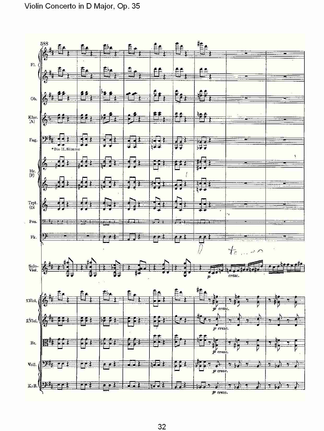 D大调小提琴协奏曲, Op.35第三乐章（七）总谱（图2）