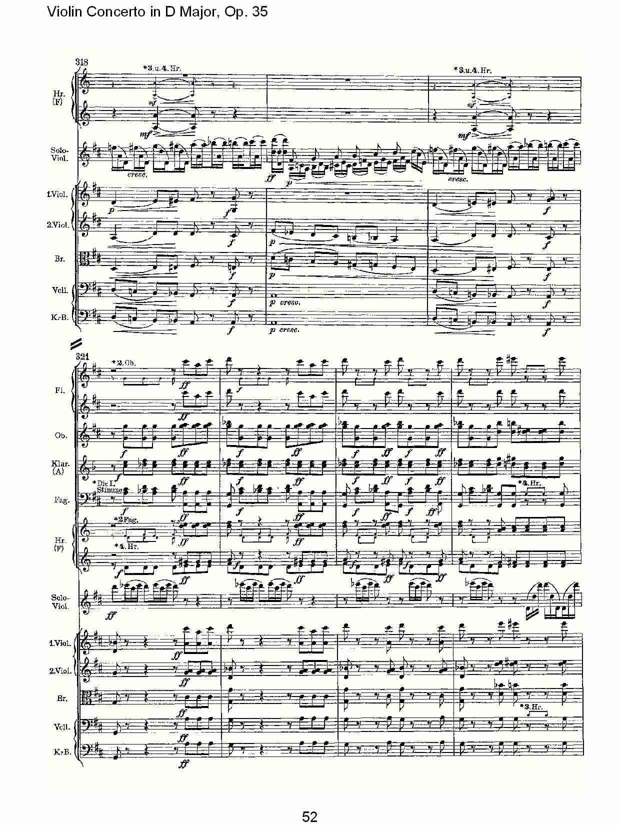 D大调小提琴协奏曲, Op.35第一乐章（十一）总谱（图2）