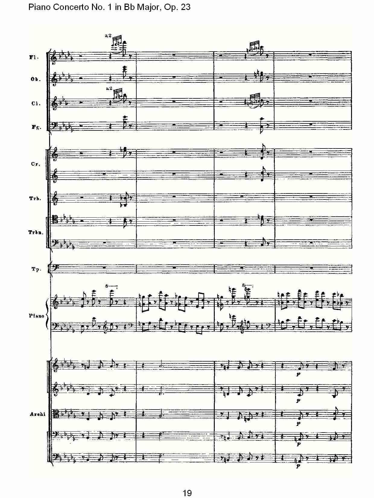 Bb大调第一钢琴协奏曲,Op.23第一乐章第一部（四）总谱（图4）