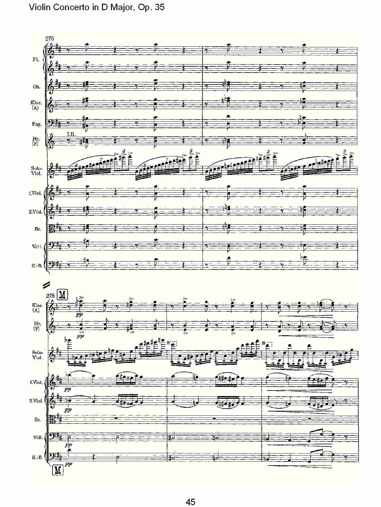 D大调小提琴协奏曲, Op.35第一乐章（九）总谱（图5）