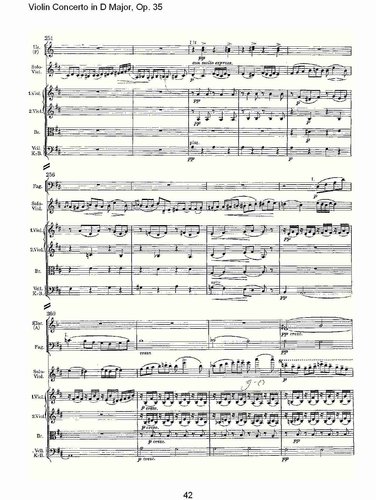 D大调小提琴协奏曲, Op.35第一乐章（九）总谱（图2）