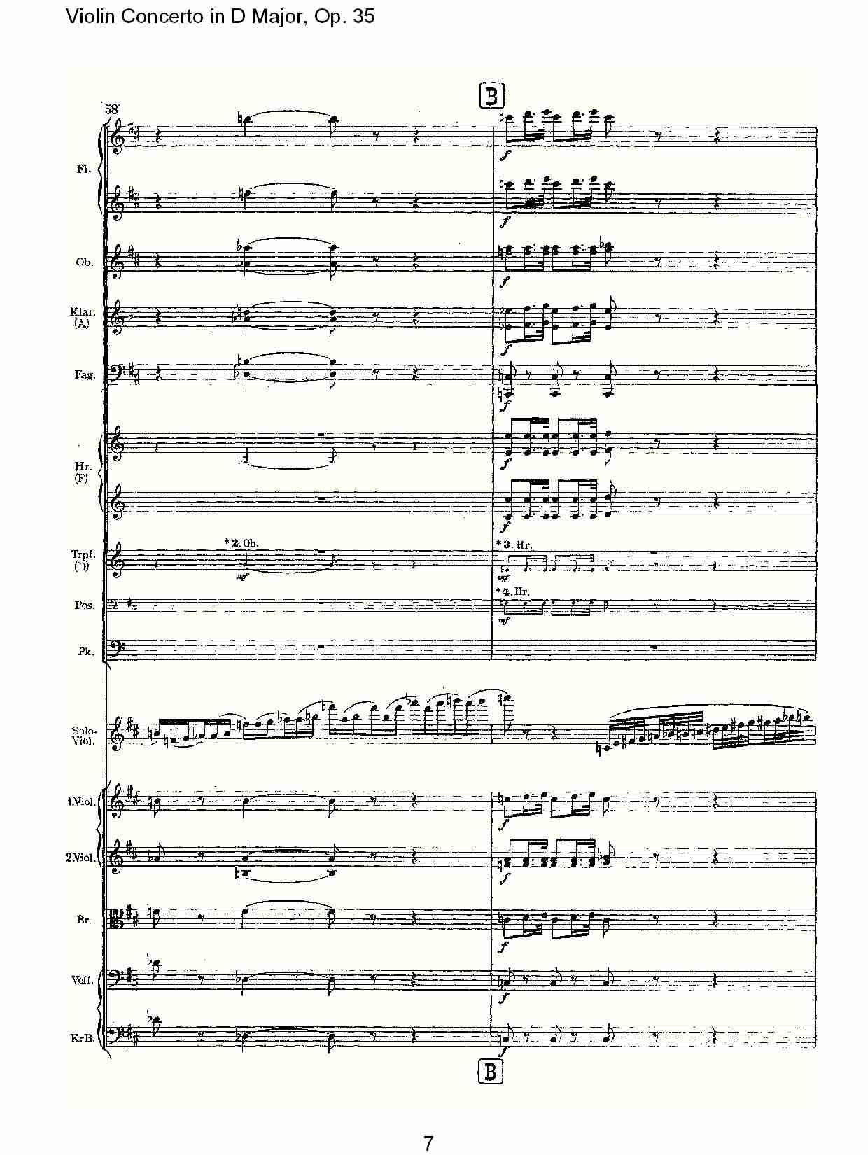 D大调小提琴协奏曲, Op.35第一乐章（二）总谱（图2）
