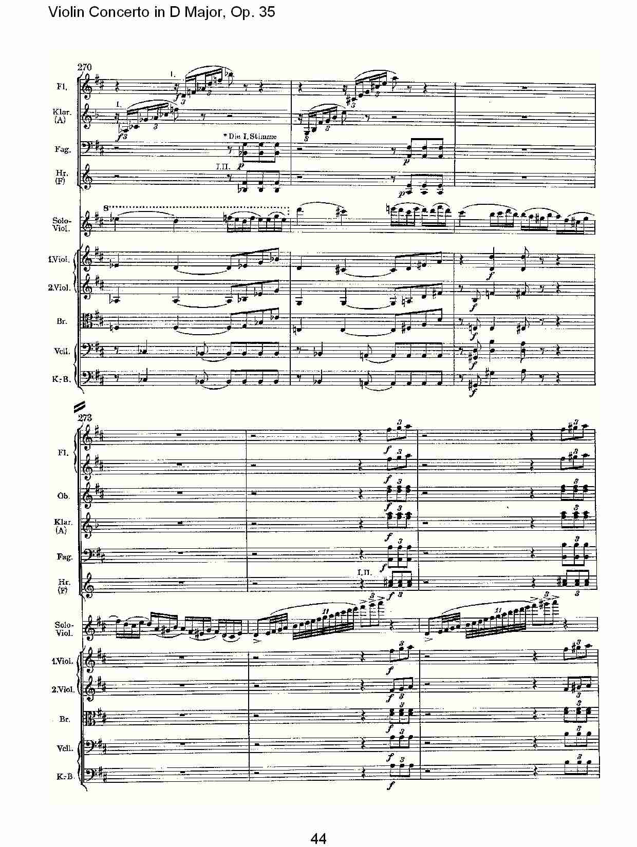 D大调小提琴协奏曲, Op.35第一乐章（九）总谱（图4）