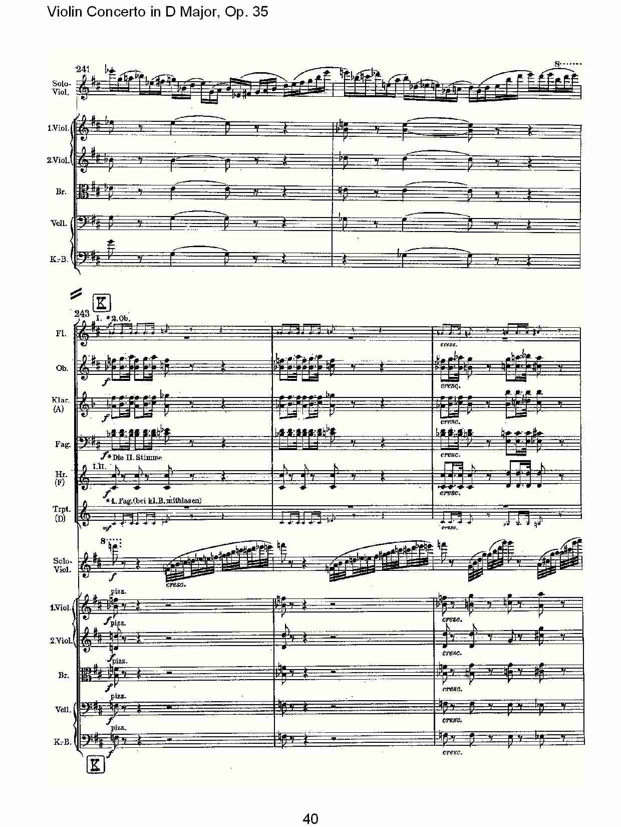 D大调小提琴协奏曲, Op.35第一乐章（八）总谱（图5）