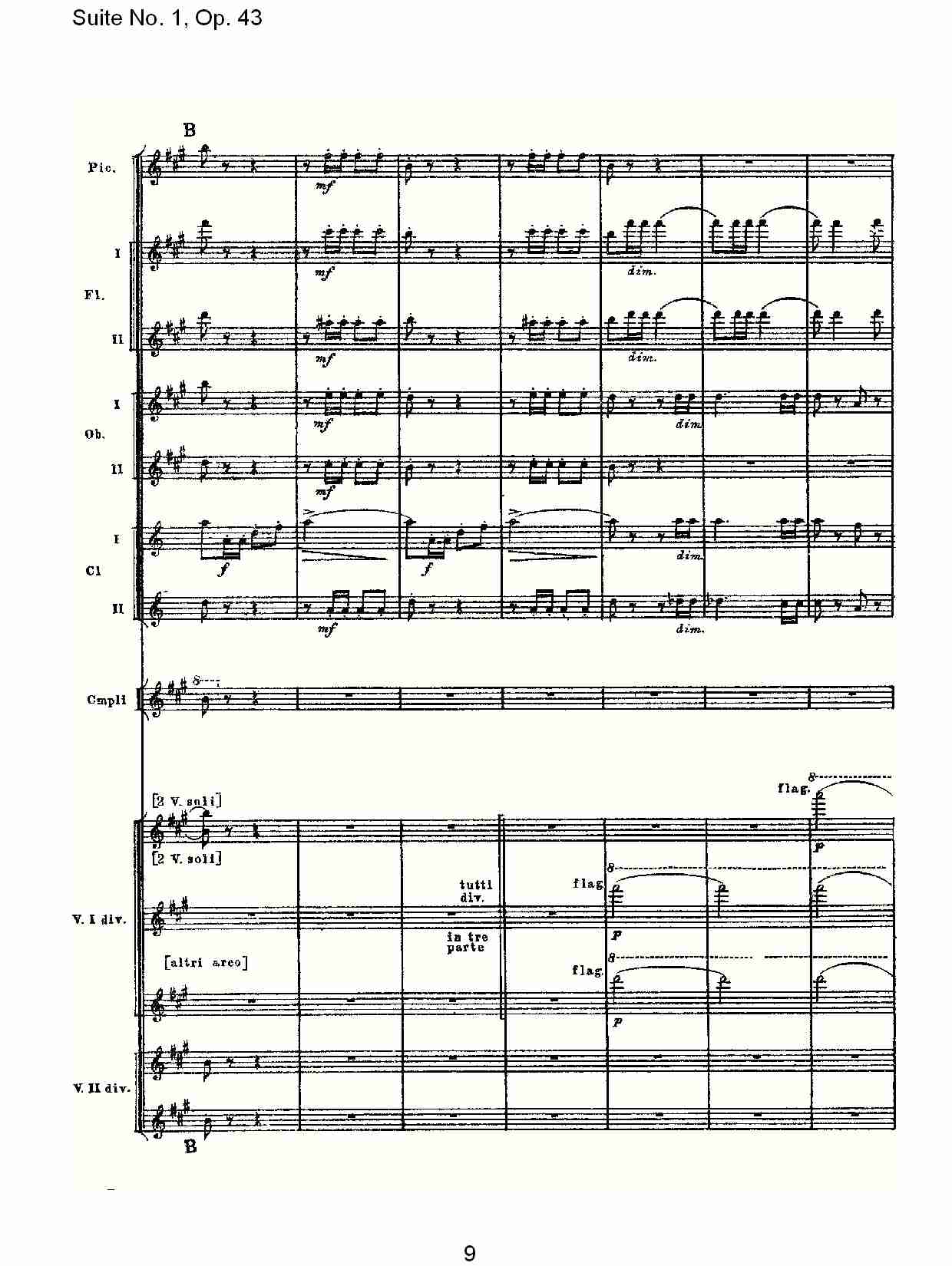 Suite No.1, Op.43   第一套曲,Op.43第四乐章（二）总谱（图4）