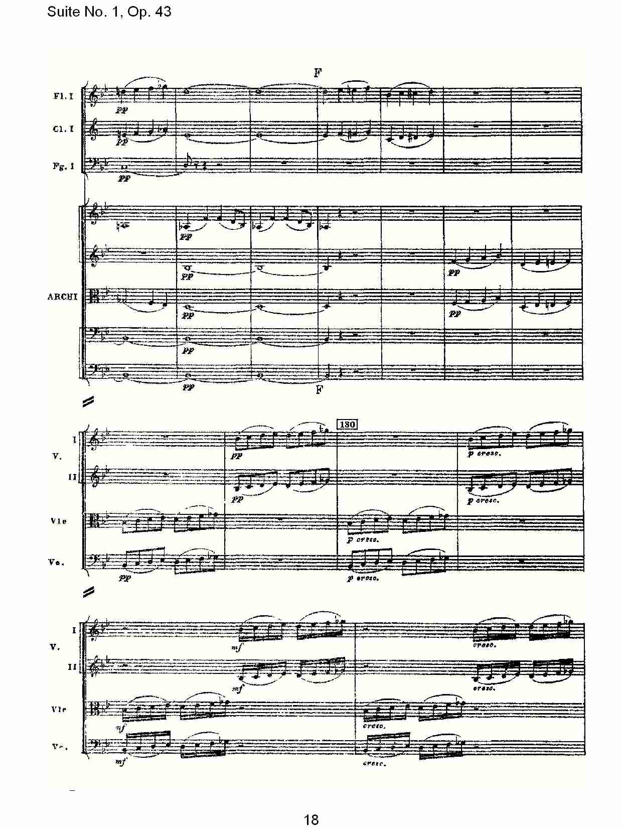 Suite No.1, Op.43   第一套曲,Op.43第五乐章（四）总谱（图3）