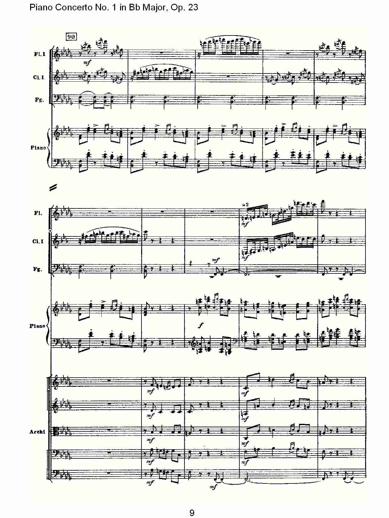 Bb大调第一钢琴协奏曲,Op.23第三乐章（二）总谱（图4）