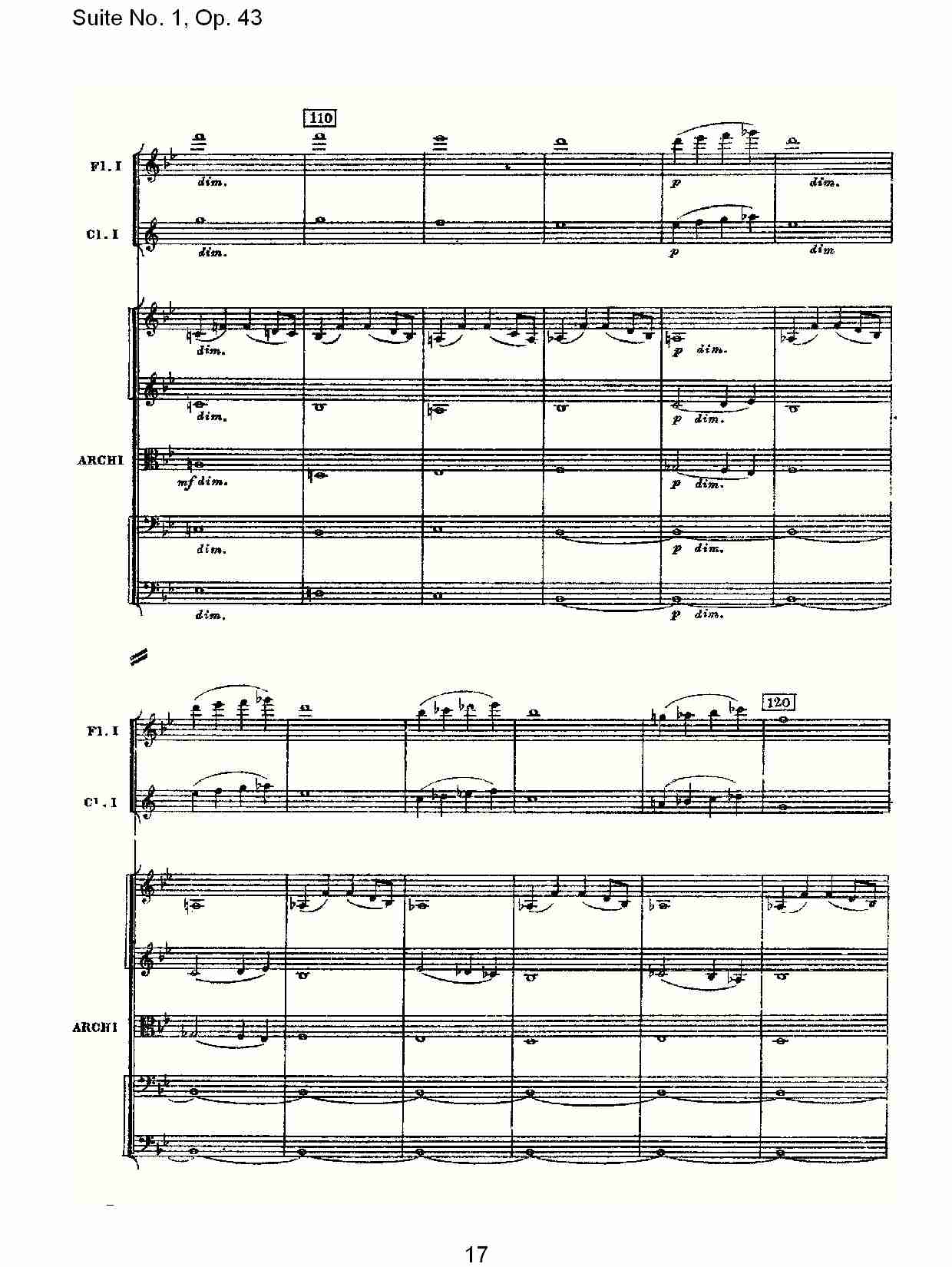 Suite No.1, Op.43   第一套曲,Op.43第五乐章（四）总谱（图2）