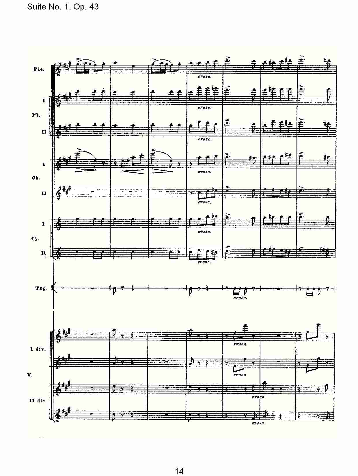 Suite No.1, Op.43   第一套曲,Op.43第四乐章（三）总谱（图4）