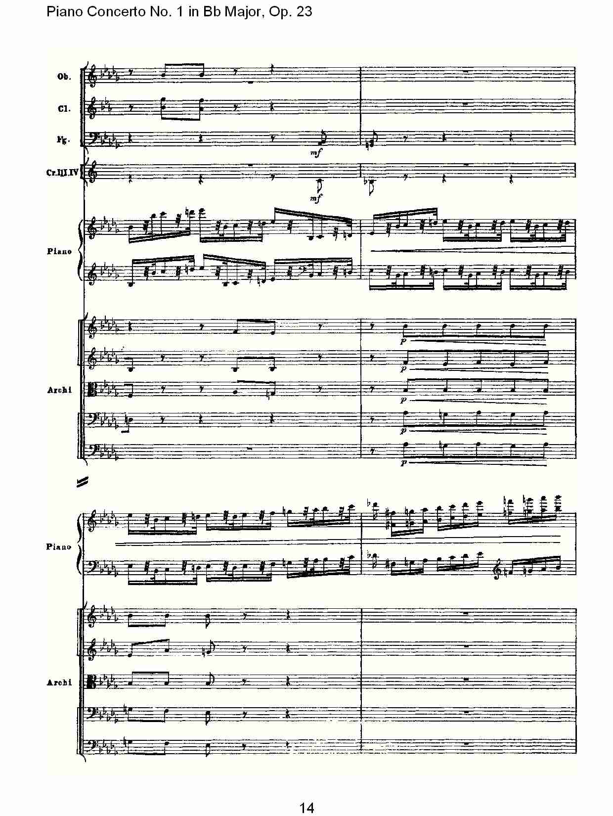 Bb大调第一钢琴协奏曲,Op.23第三乐章（三）总谱（图4）
