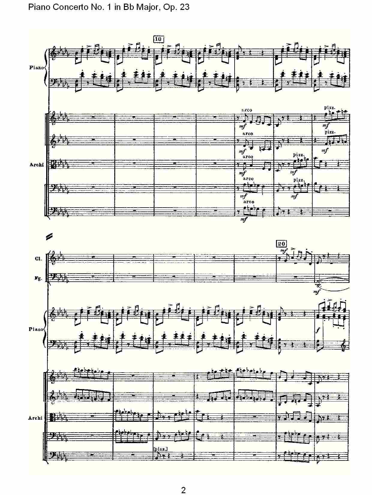 Bb大调第一钢琴协奏曲,Op.23第三乐章（一）总谱（图2）