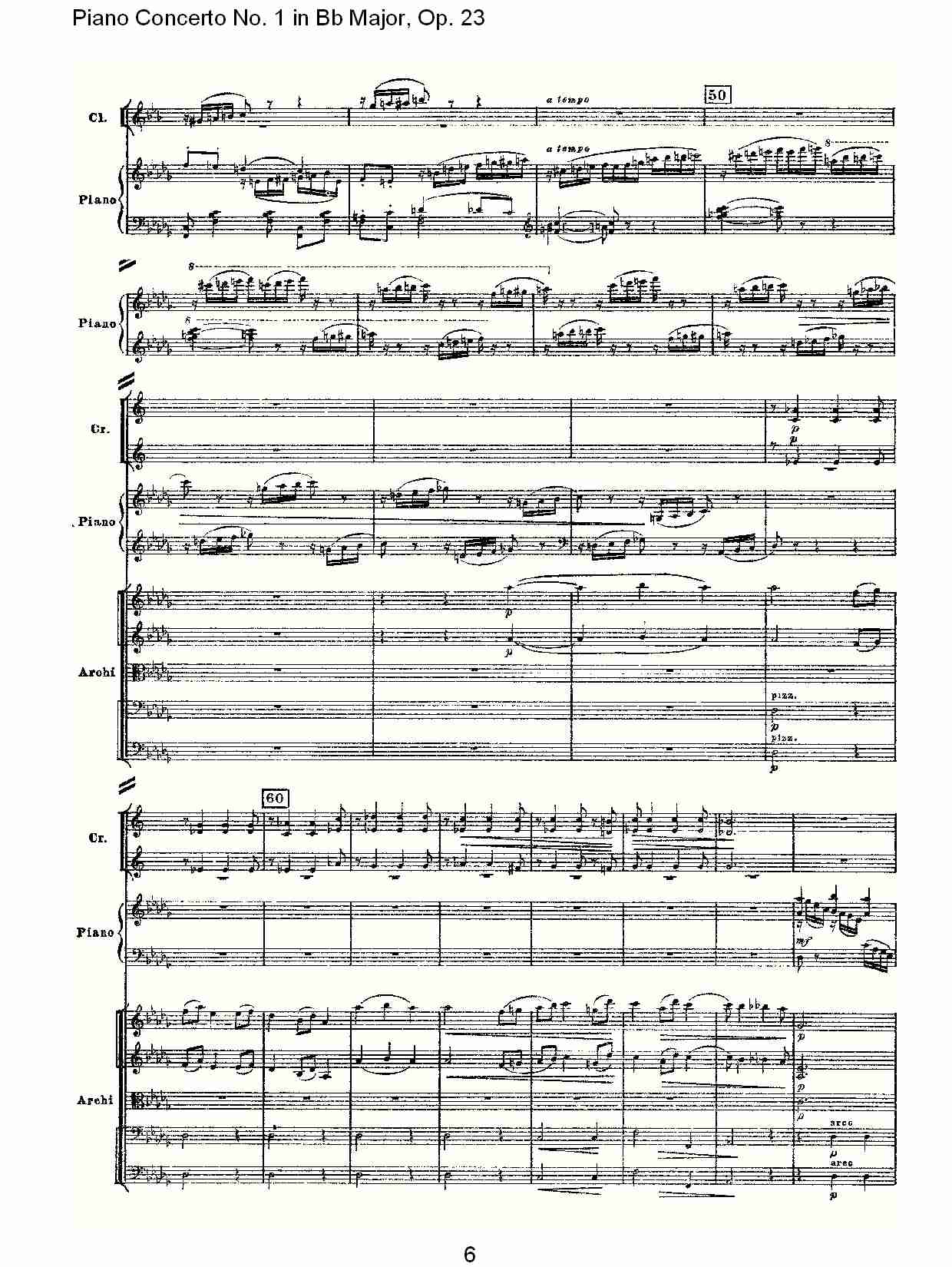 Bb大调第一钢琴协奏曲,Op.23第三乐章（二）总谱（图1）