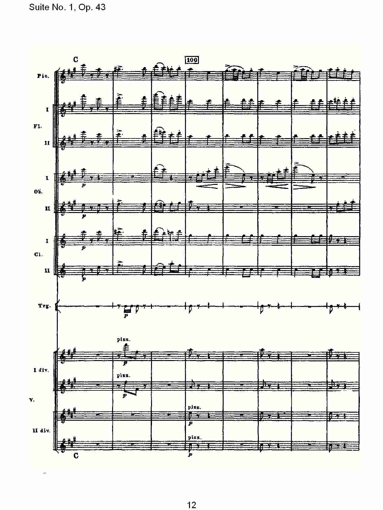 Suite No.1, Op.43   第一套曲,Op.43第四乐章（三）总谱（图2）