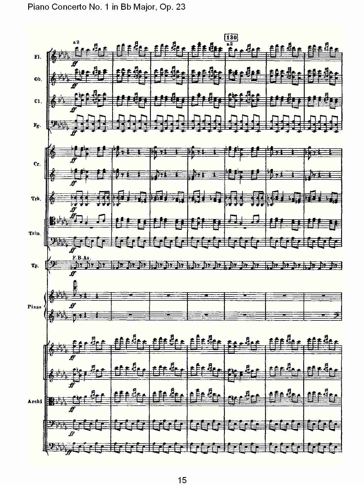 Bb大调第一钢琴协奏曲,Op.23第三乐章（三）总谱（图5）