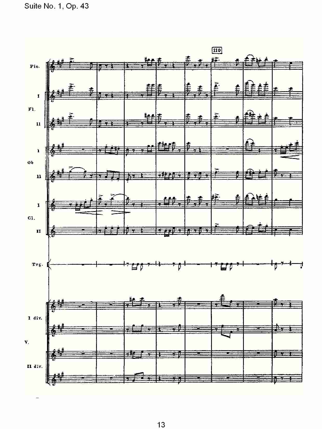 Suite No.1, Op.43   第一套曲,Op.43第四乐章（三）总谱（图3）