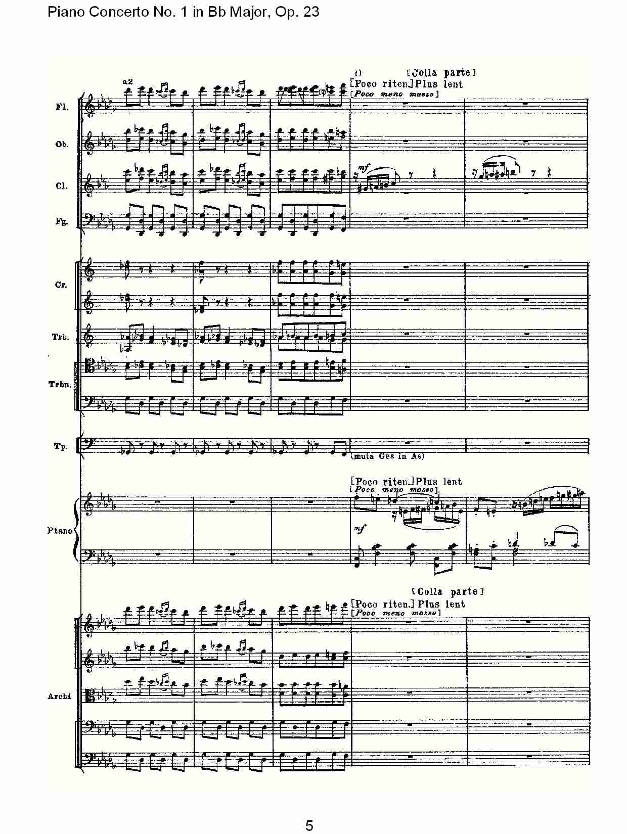Bb大调第一钢琴协奏曲,Op.23第三乐章（一）总谱（图5）