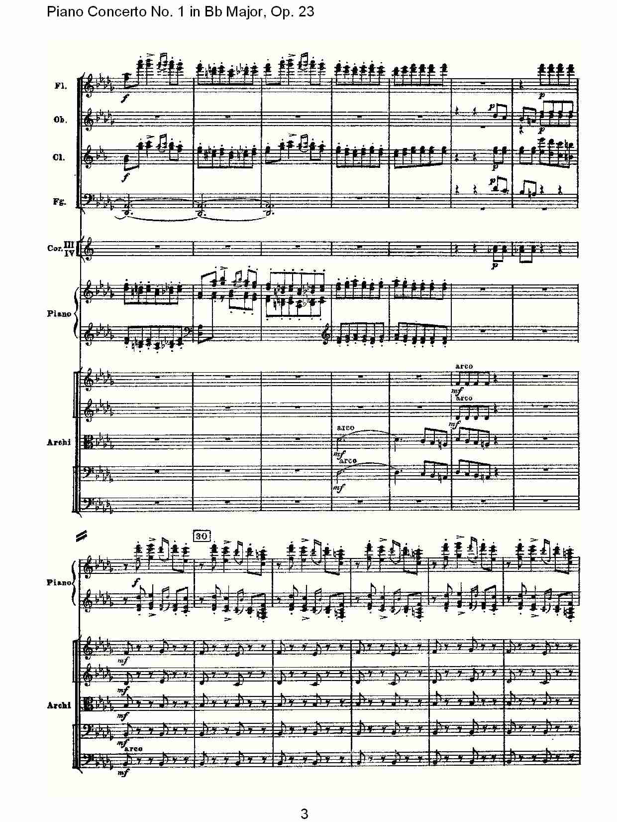 Bb大调第一钢琴协奏曲,Op.23第三乐章（一）总谱（图3）