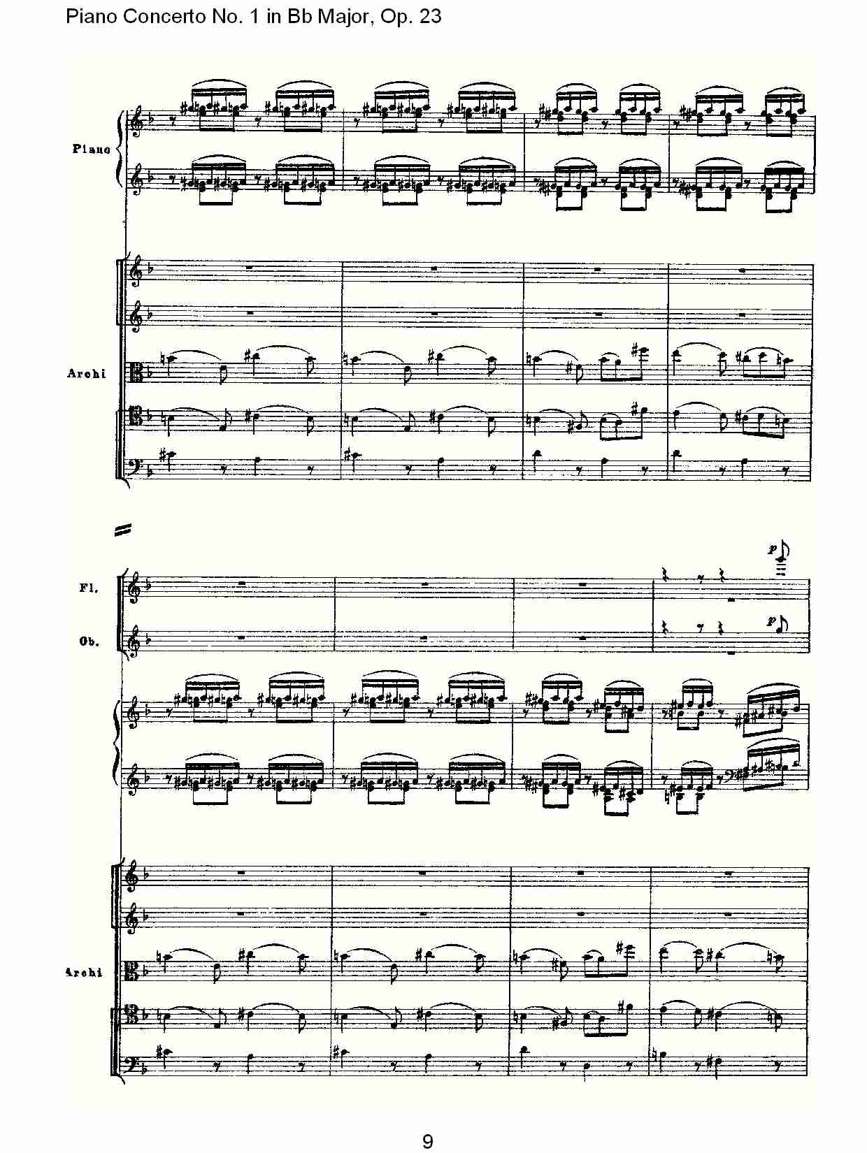 Bb大调第一钢琴协奏曲,Op.23第二乐章（二）总谱（图4）