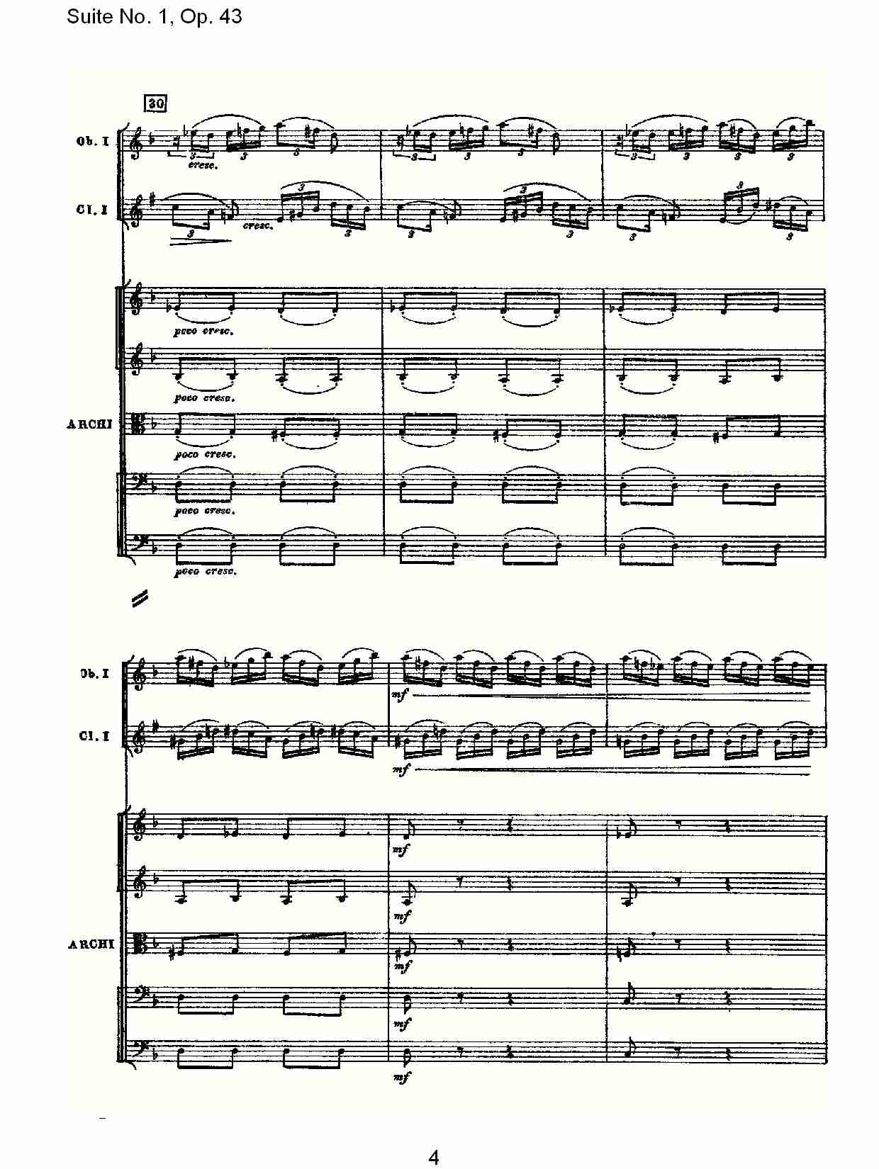 Suite No.1, Op.43   第一套曲,Op.43第三乐章（一）总谱（图4）