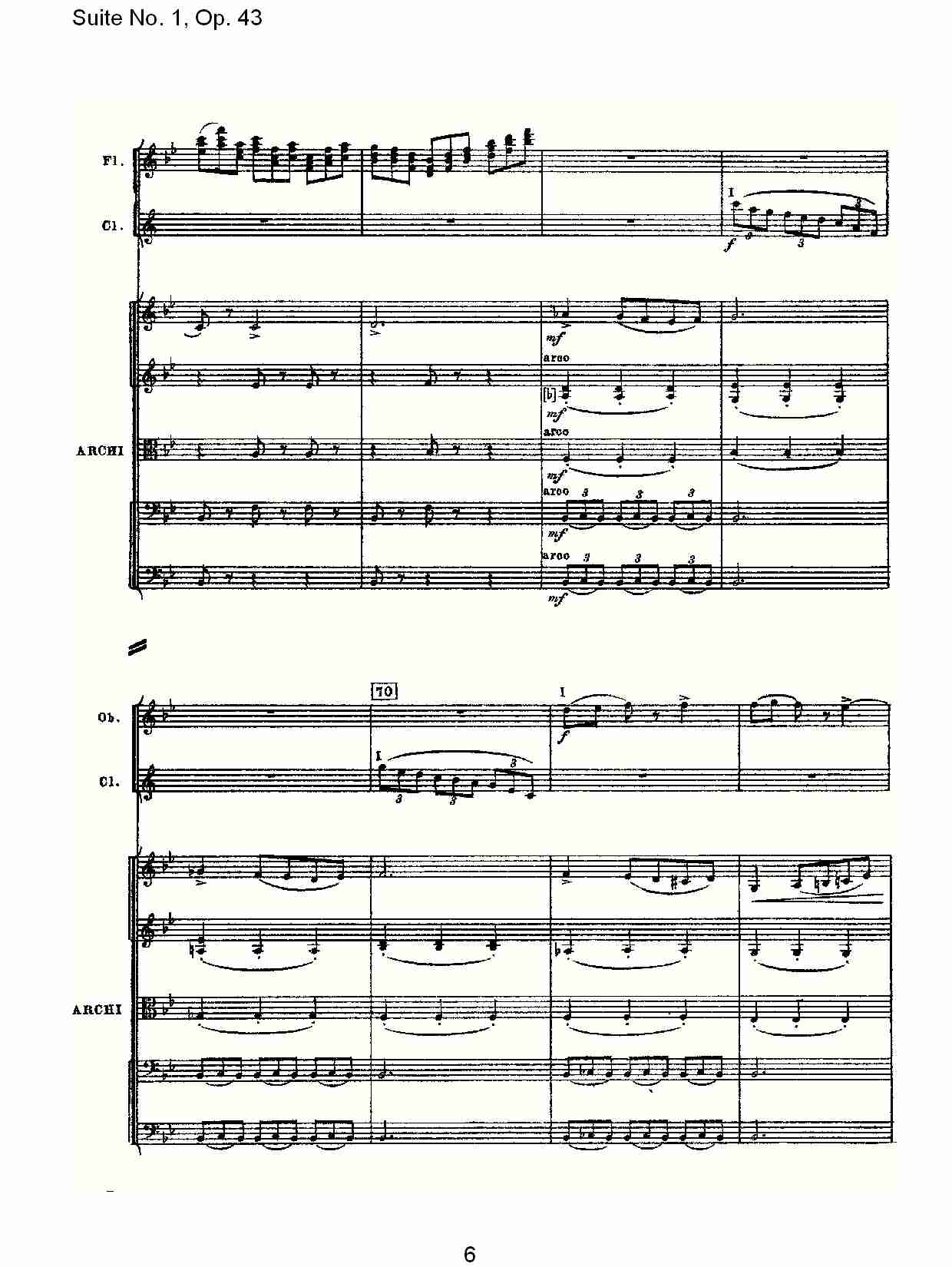 Suite No.1, Op.43   第一套曲,Op.43第二乐章（二）总谱（图1）