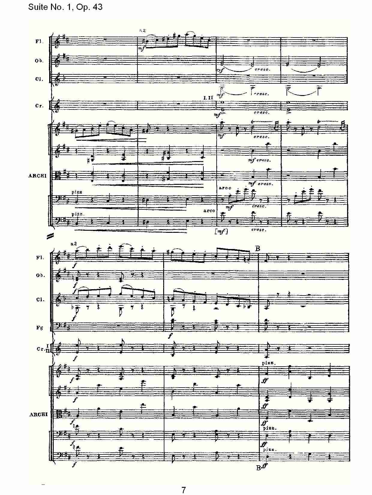 Suite No.1, Op.43   第一套曲,Op.43第六乐章（二）总谱（图2）
