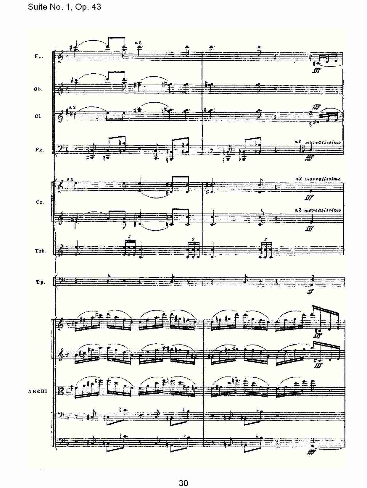Suite No.1, Op.43   第一套曲,Op.43第一乐章（六）总谱（图5）