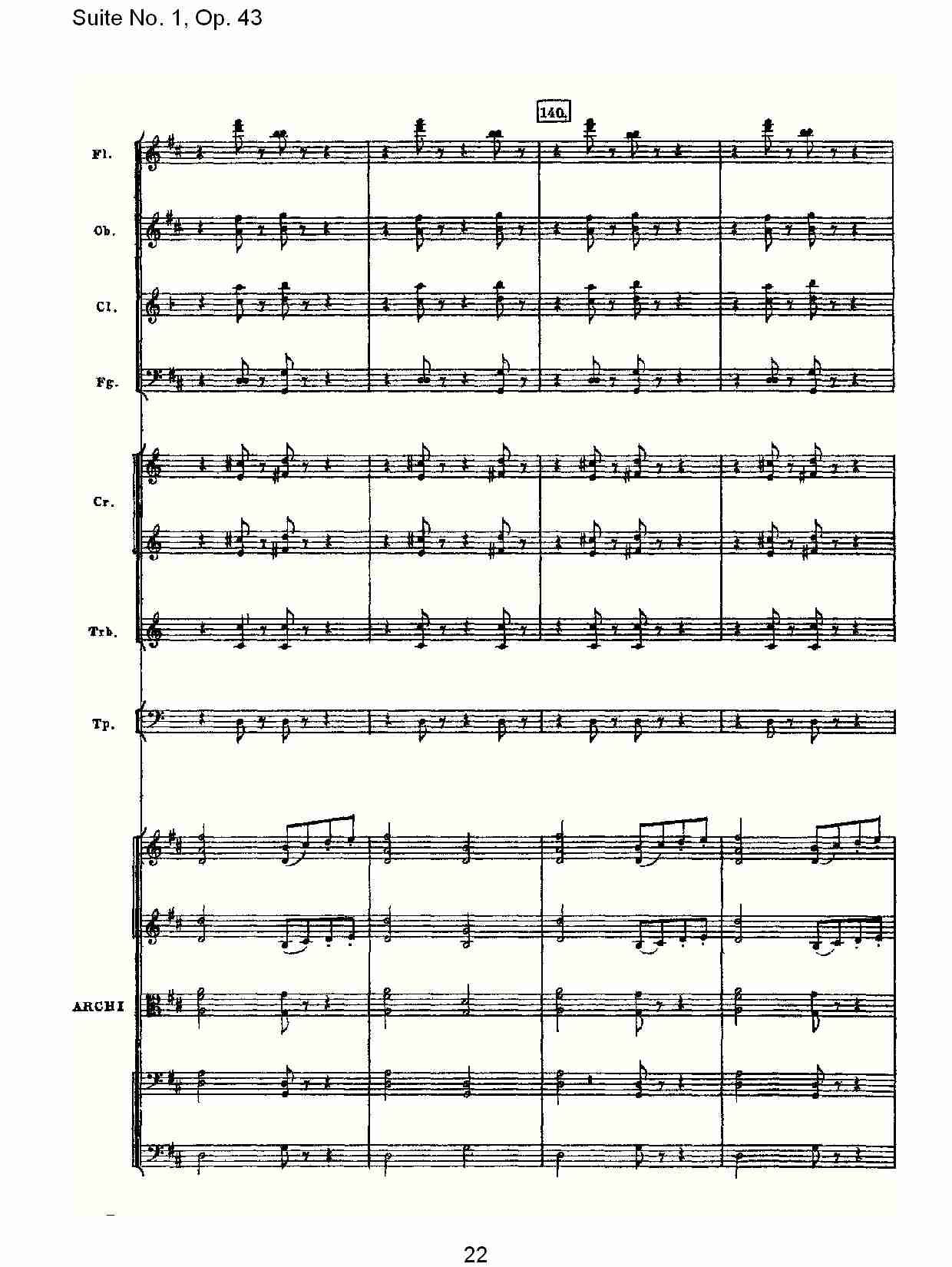 Suite No.1, Op.43   第一套曲,Op.43第六乐章（五）总谱（图2）