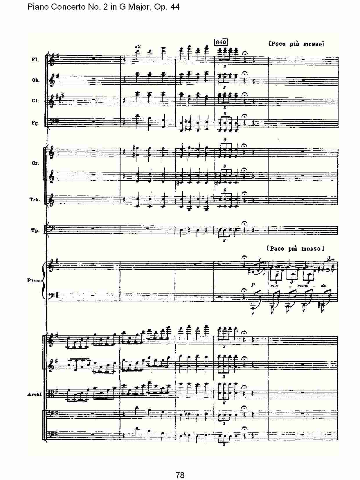 G大调第二钢琴协奏曲, Op.44第一乐章（十六）总谱（图3）