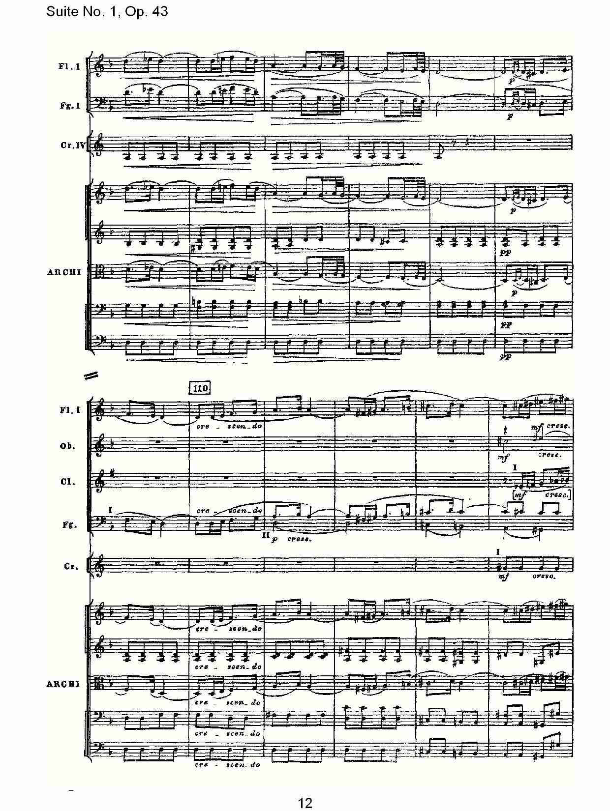 Suite No.1, Op.43   第一套曲,Op.43第三乐章（三）总谱（图2）