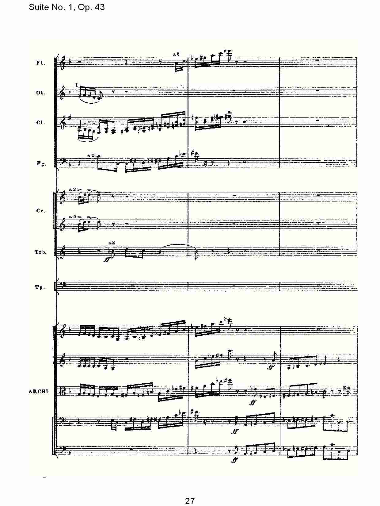 Suite No.1, Op.43   第一套曲,Op.43第一乐章（六）总谱（图2）