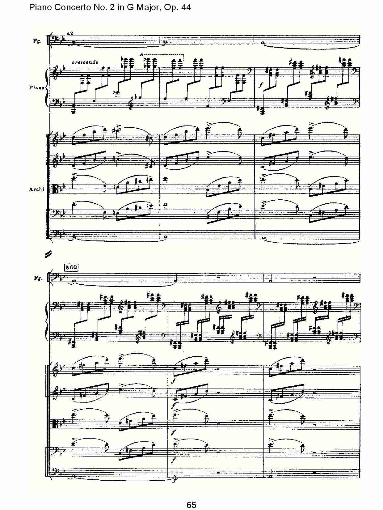 G大调第二钢琴协奏曲, Op.44第一乐章（十三）总谱（图5）