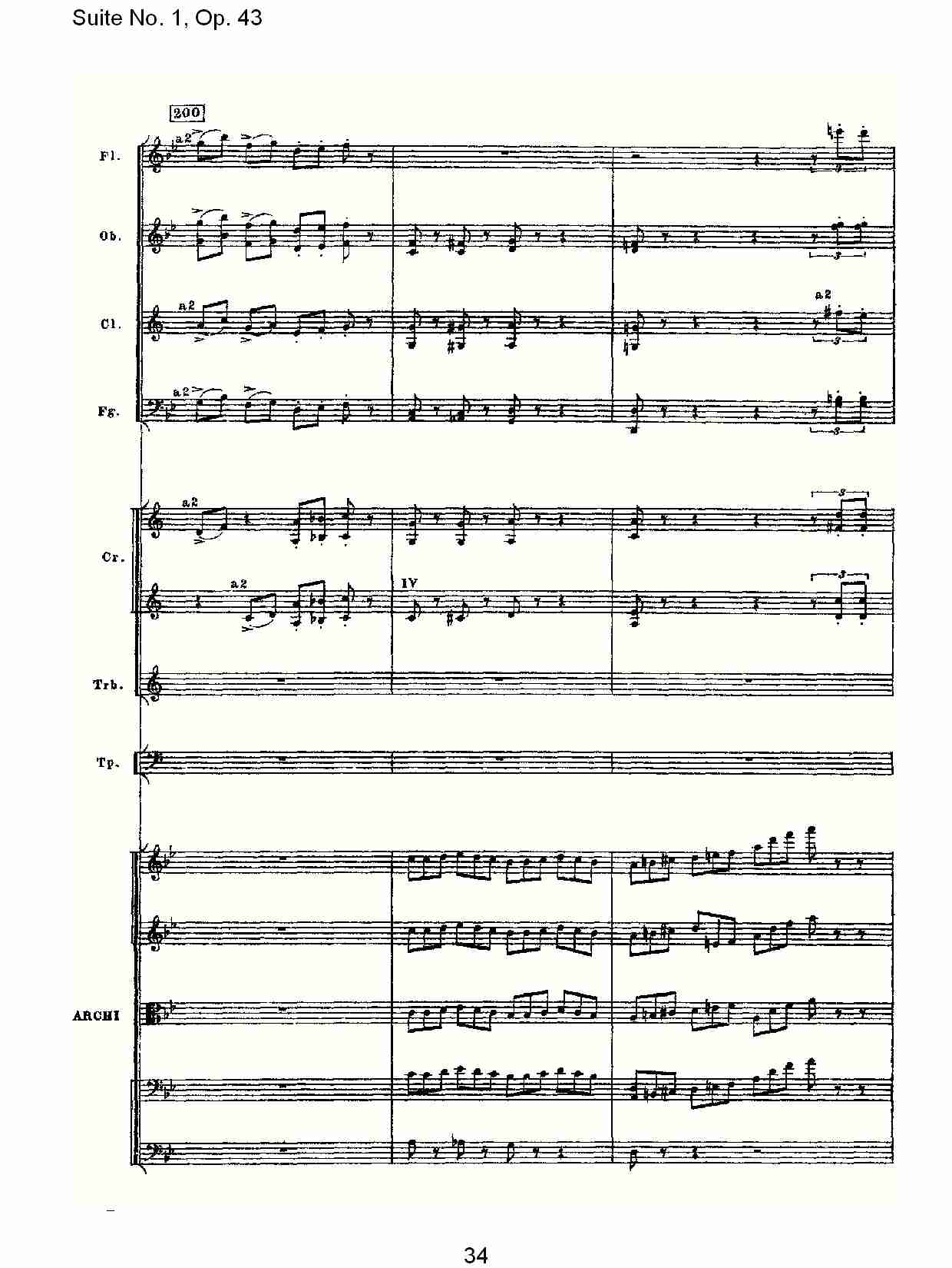 Suite No.1, Op.43   第一套曲,Op.43第五乐章（七）总谱（图4）