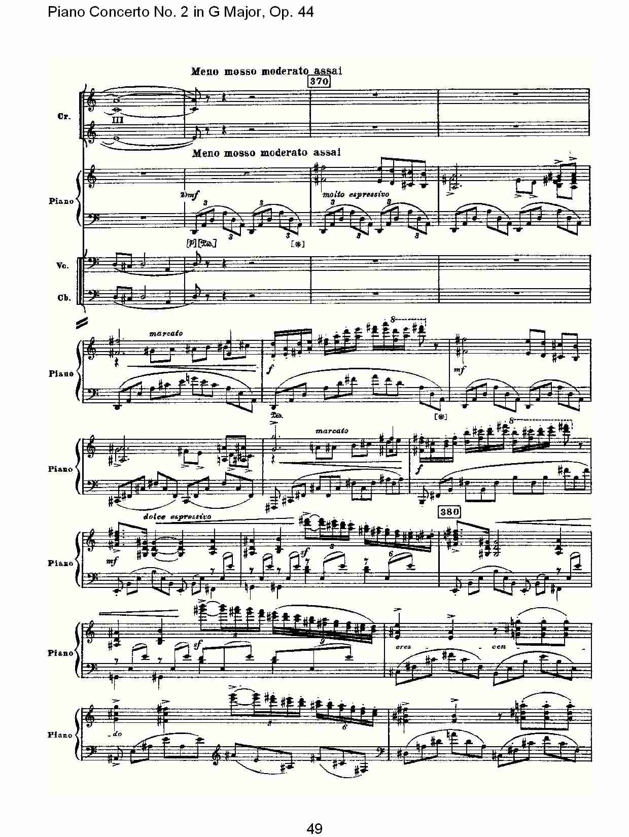 G大调第二钢琴协奏曲, Op.44第一乐章（十）总谱（图4）