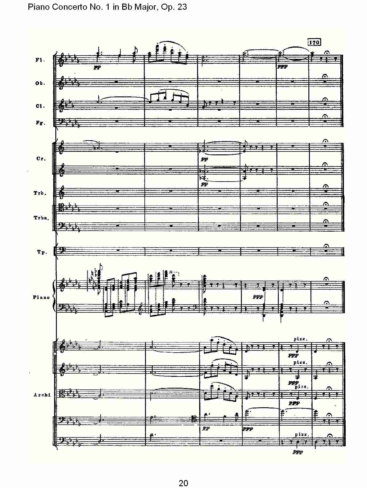 Bb大调第一钢琴协奏曲,Op.23第二乐章（四）总谱（图5）