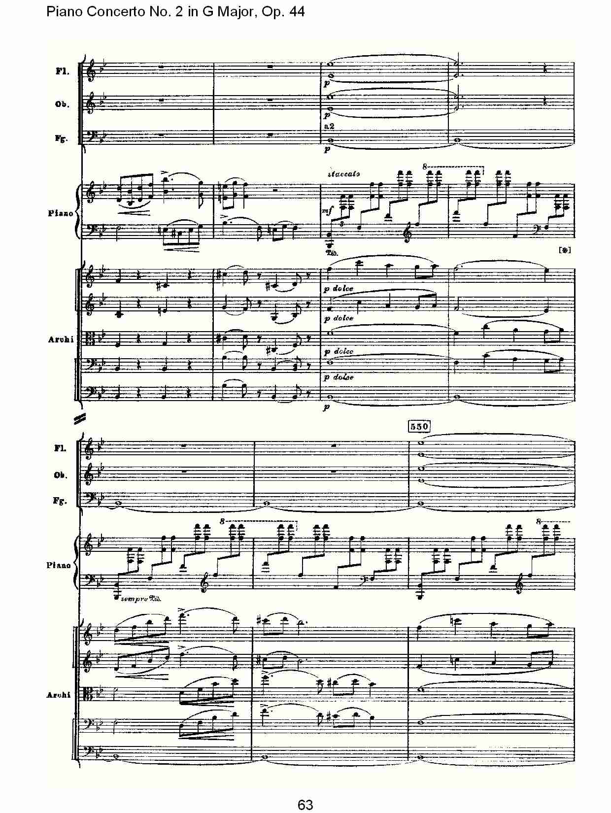 G大调第二钢琴协奏曲, Op.44第一乐章（十三）总谱（图3）