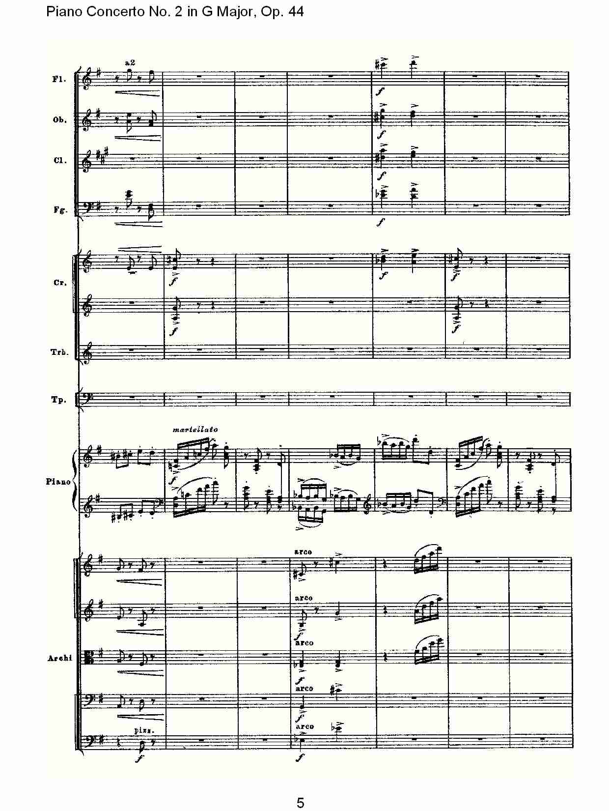 G大调第二钢琴协奏曲, Op.44第三乐章（一）总谱（图6）