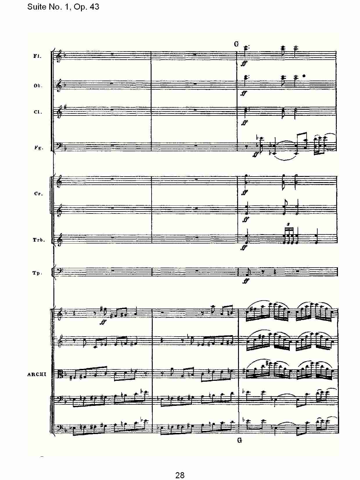 Suite No.1, Op.43   第一套曲,Op.43第一乐章（六）总谱（图3）