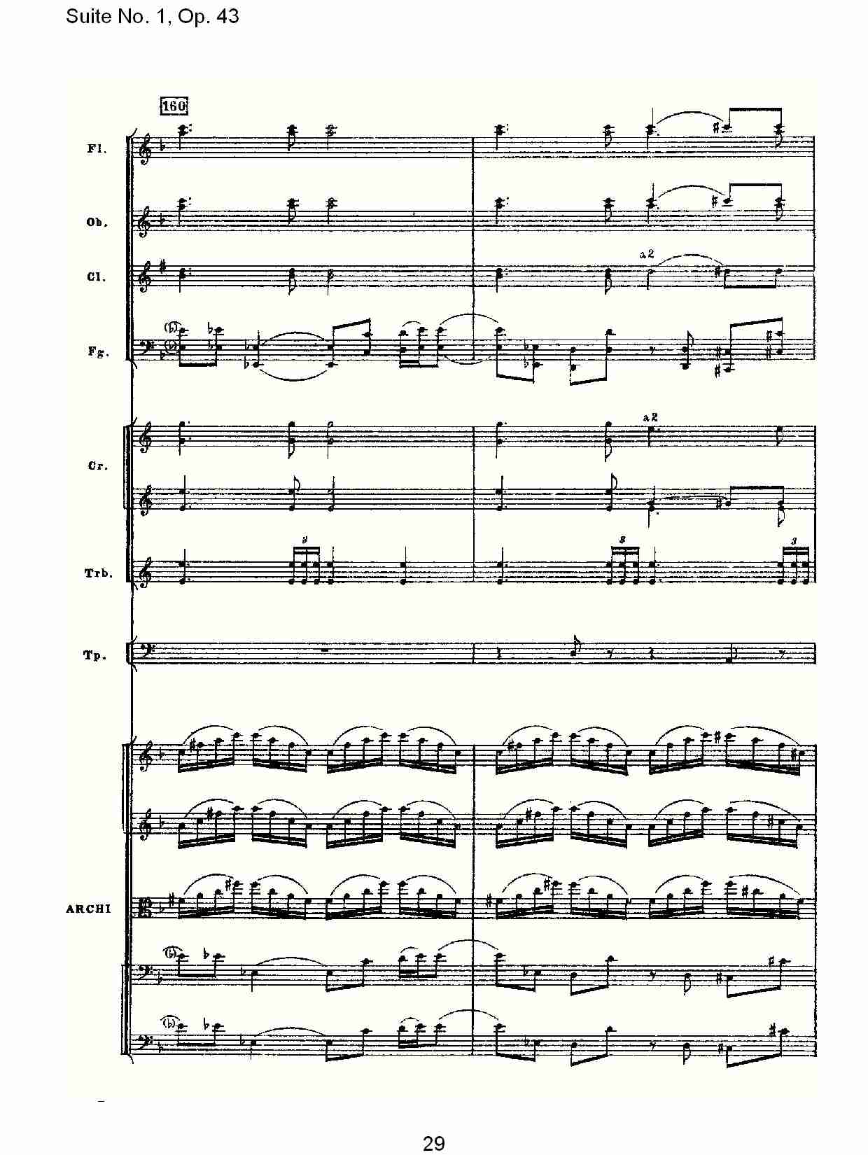 Suite No.1, Op.43   第一套曲,Op.43第一乐章（六）总谱（图4）