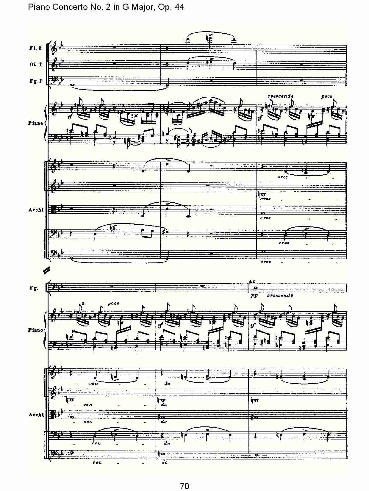 G大调第二钢琴协奏曲, Op.44第一乐章（十四）总谱（图5）