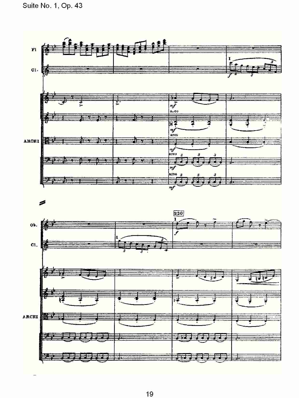 Suite No.1, Op.43   第一套曲,Op.43第二乐章（四）总谱（图4）