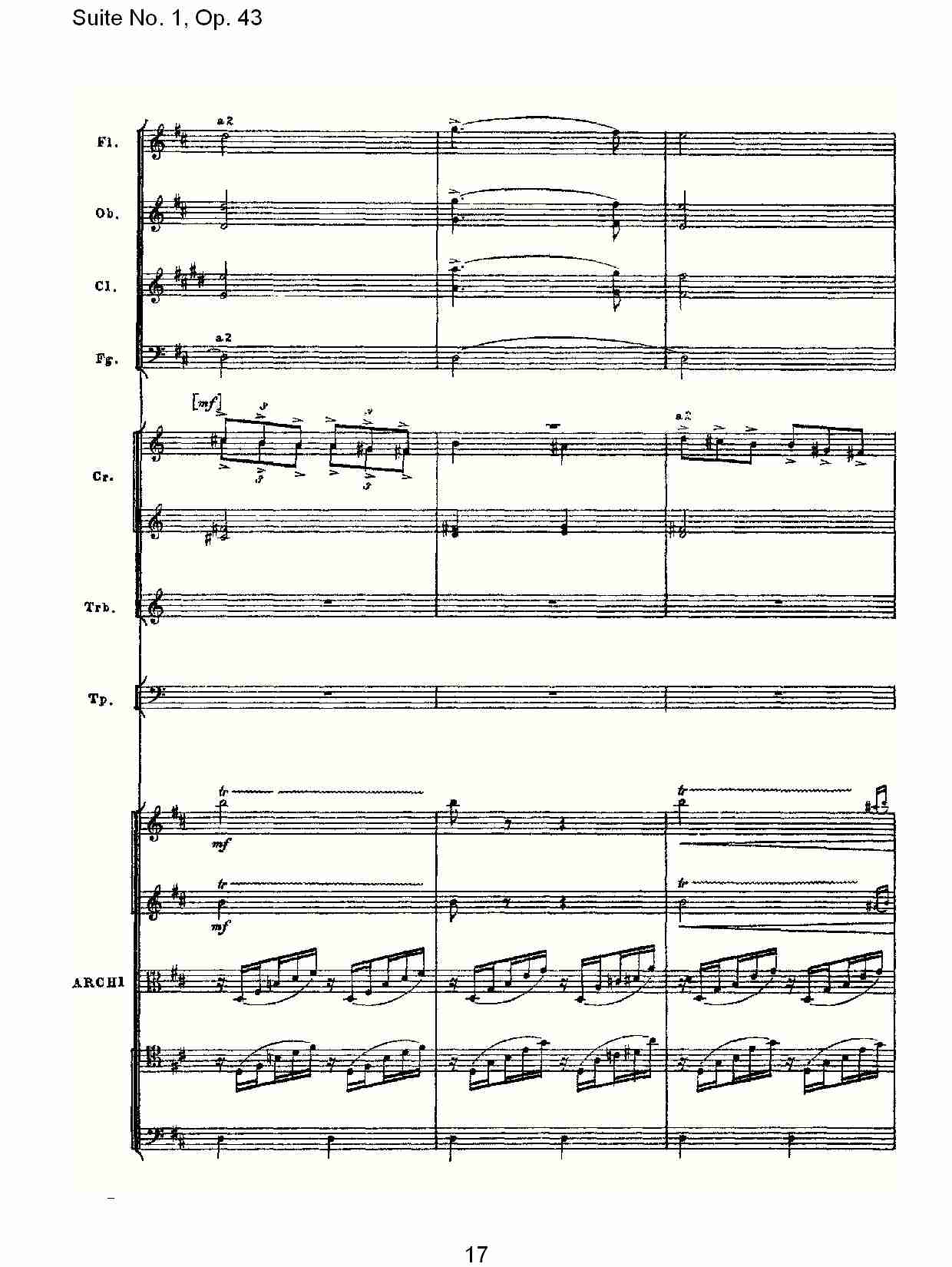 Suite No.1, Op.43   第一套曲,Op.43第三乐章（四）总谱（图2）