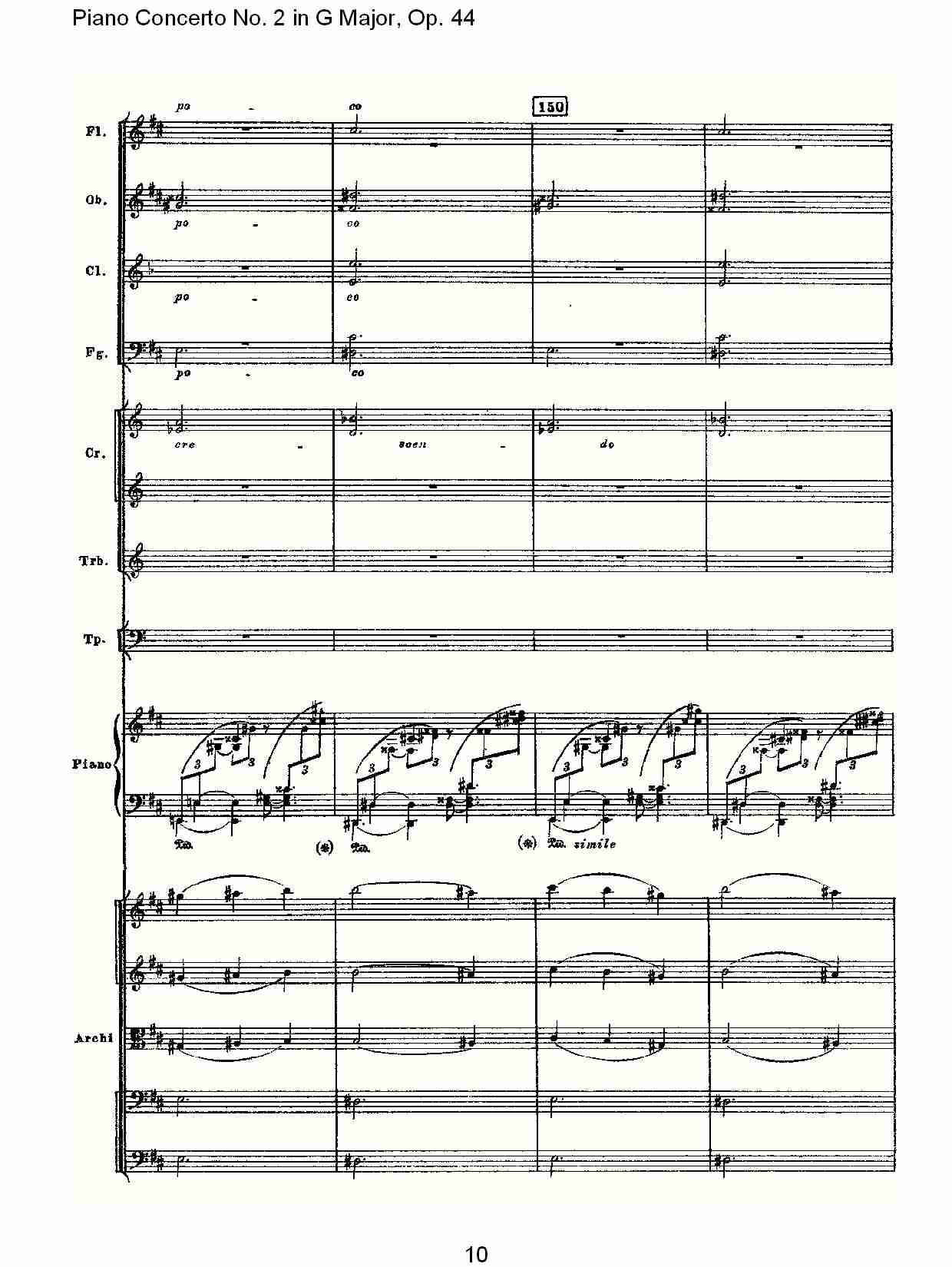 G大调第二钢琴协奏曲, Op.44第二乐章（二）总谱（图6）