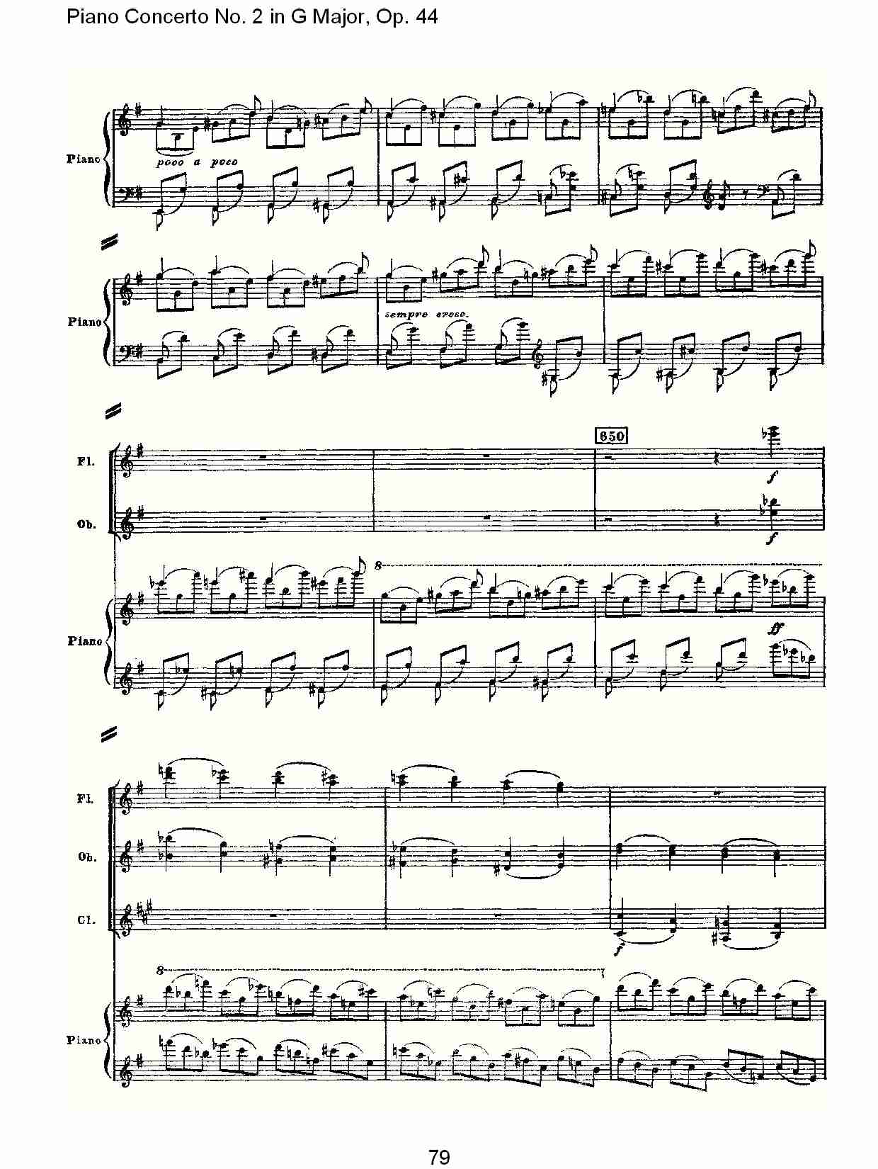 G大调第二钢琴协奏曲, Op.44第一乐章（十六）总谱（图4）