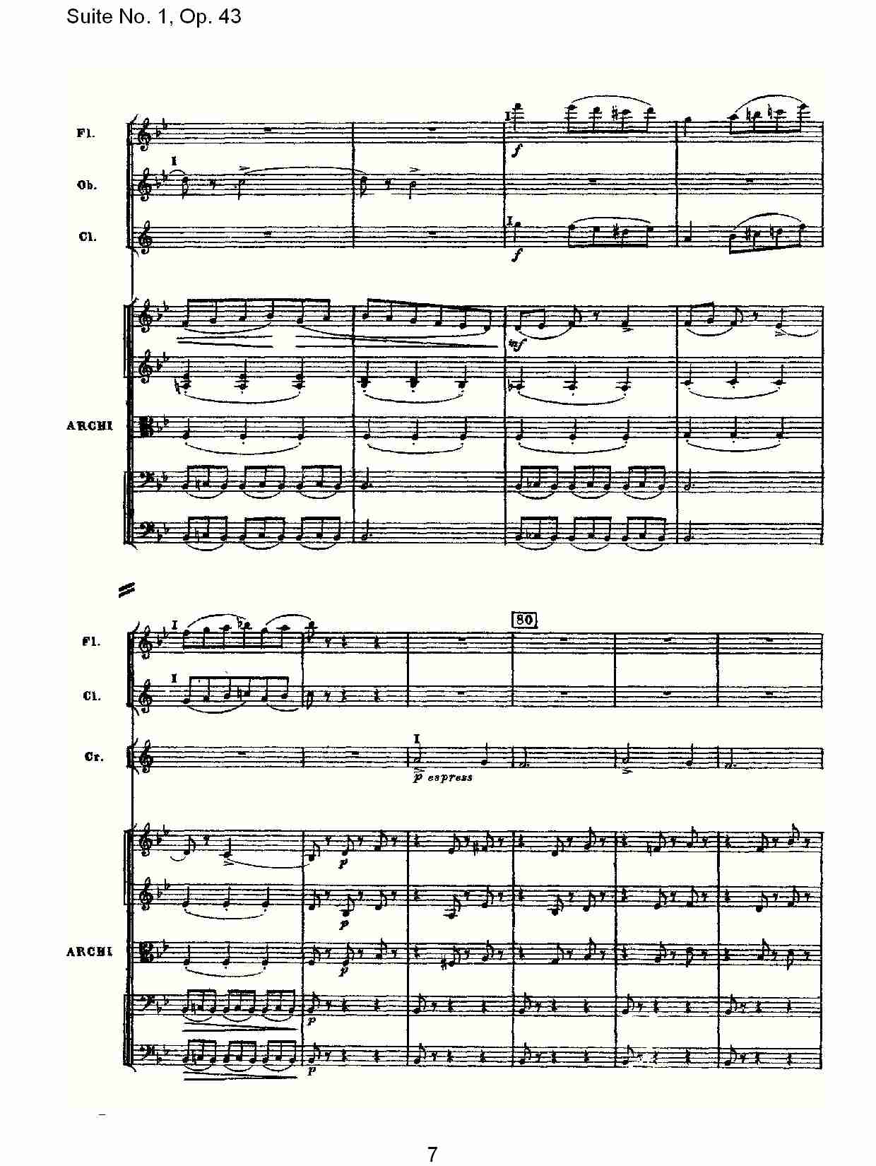 Suite No.1, Op.43   第一套曲,Op.43第二乐章（二）总谱（图2）