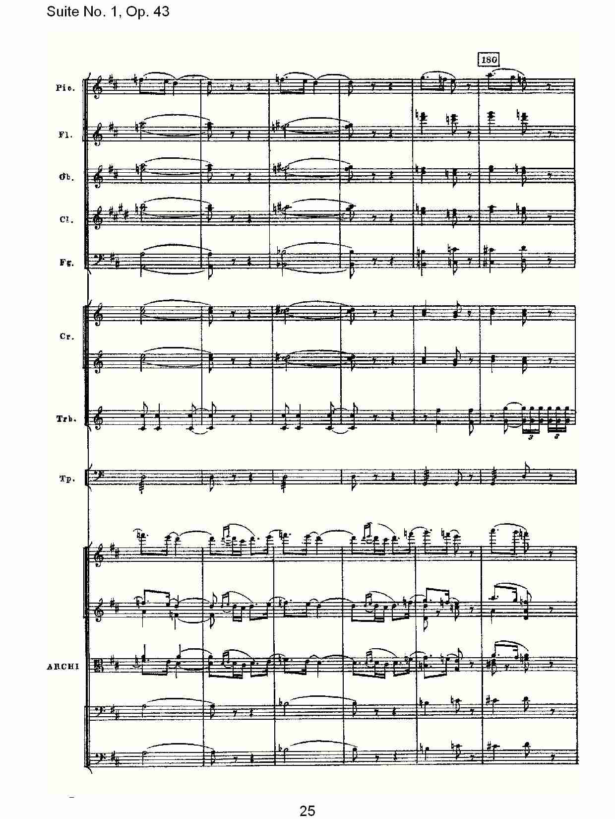 Suite No.1, Op.43   第一套曲,Op.43第三乐章（五）总谱（图5）