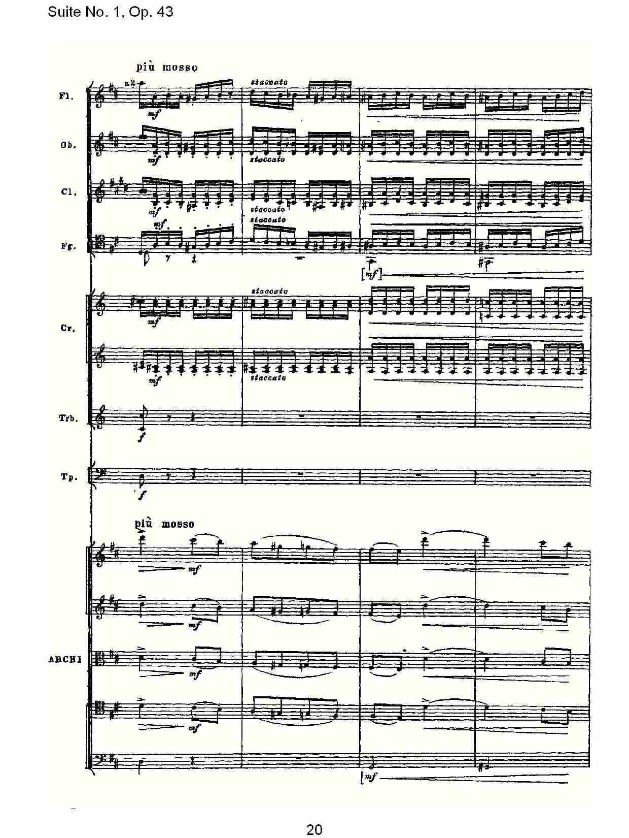 Suite No.1, Op.43   第一套曲,Op.43第三乐章（四）总谱（图5）