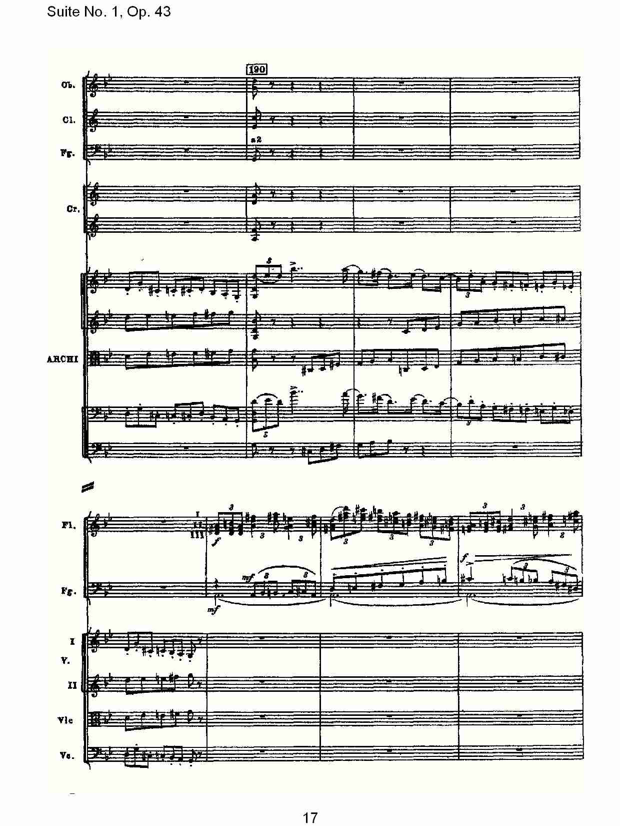 Suite No.1, Op.43   第一套曲,Op.43第二乐章（四）总谱（图2）