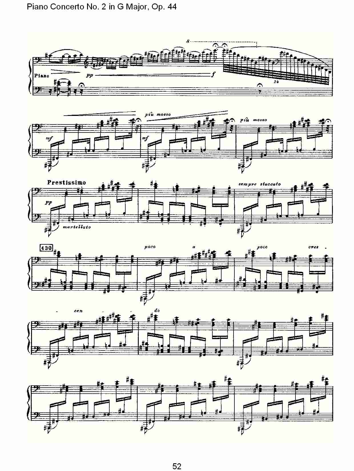 G大调第二钢琴协奏曲, Op.44第一乐章（十一）总谱（图2）