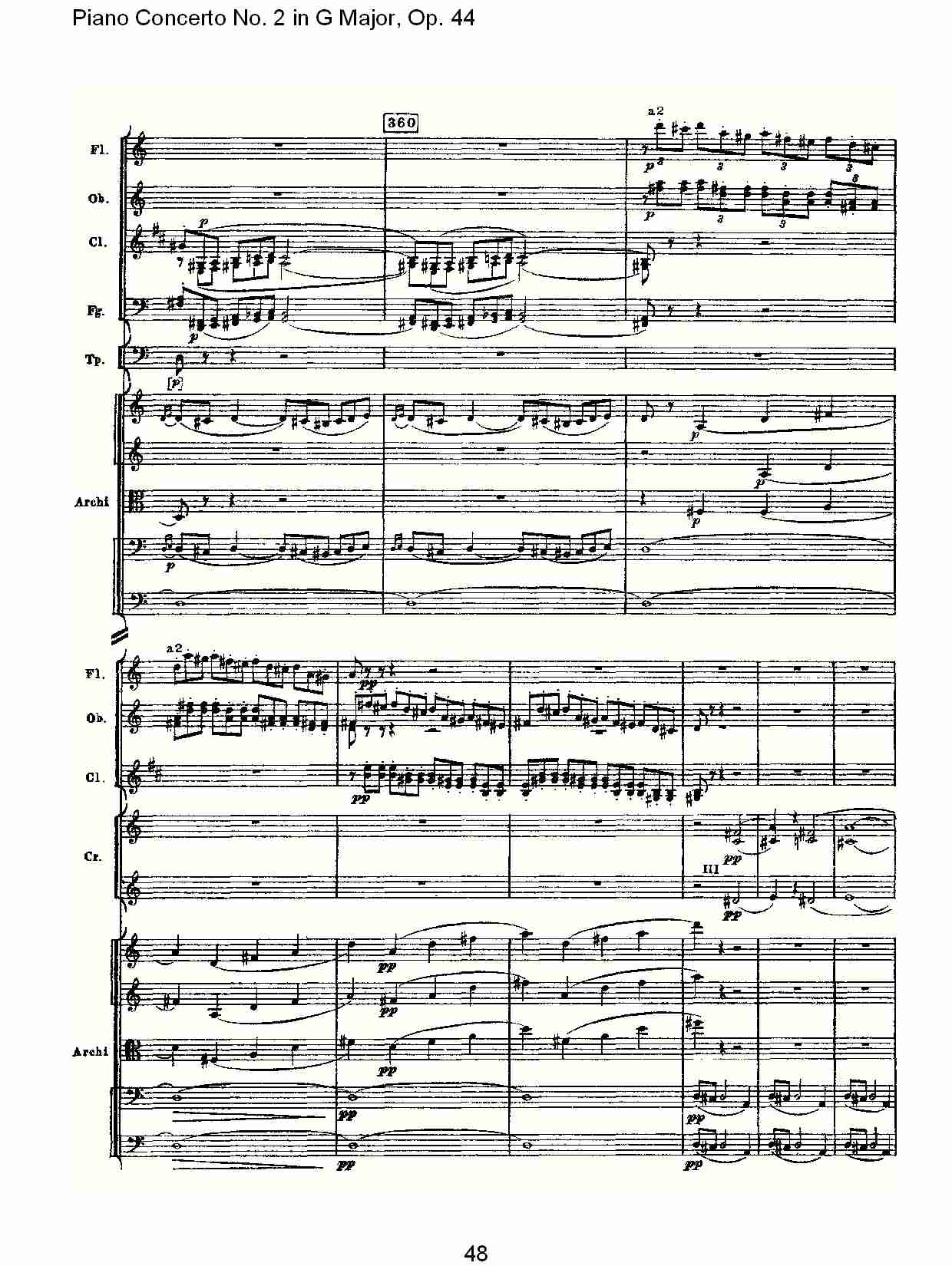 G大调第二钢琴协奏曲, Op.44第一乐章（十）总谱（图3）
