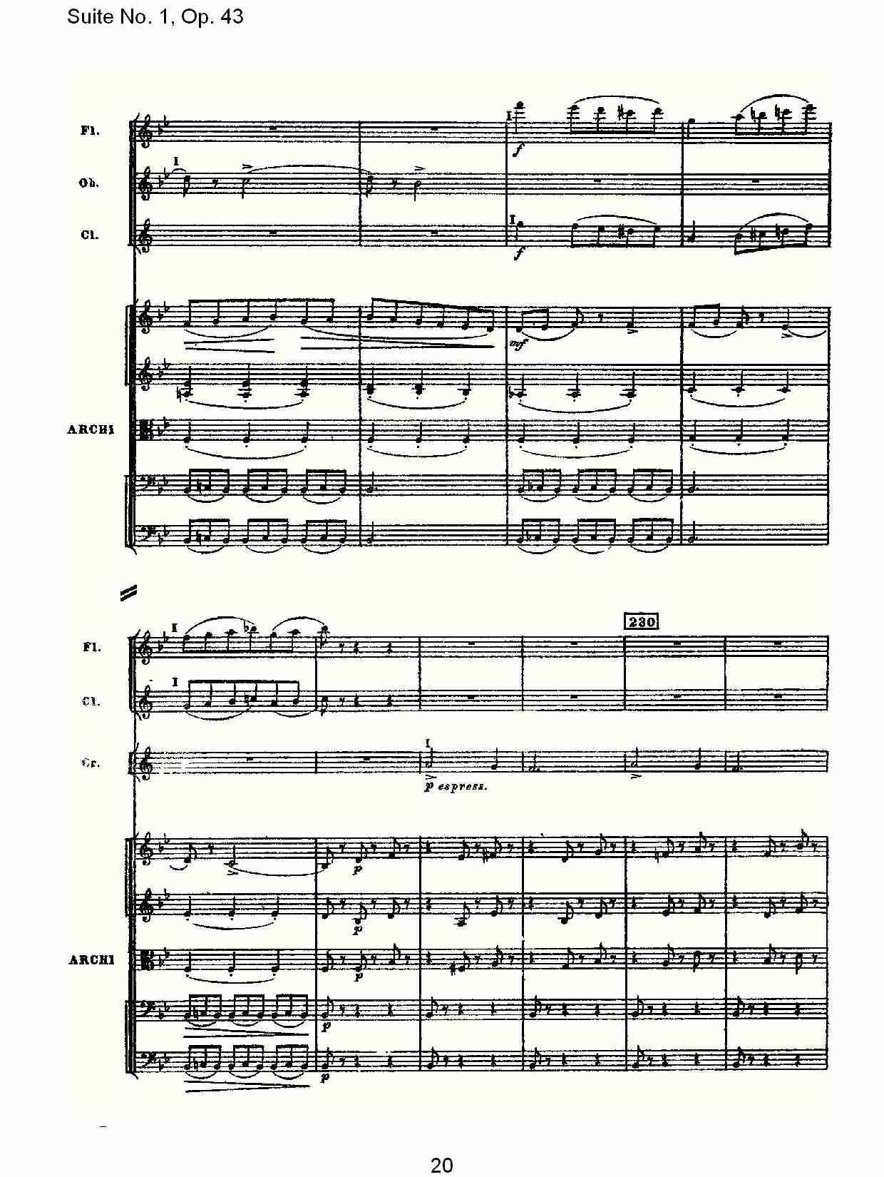 Suite No.1, Op.43   第一套曲,Op.43第二乐章（四）总谱（图5）